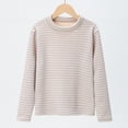 thumbnail image 6 of Mnyotv Fall Outfits Boys Girls Striped Long Sleeve Thermal Tops Comfortable Winter Clothes for Kids Size 3-4Y, 6 of 7