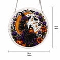 thumbnail image 3 of Halloween Suncatcher Acrylic Puzzle Window Hanging Decoration With Witch Pumpkin Skeleton Designs For Spooky Seasonal Home Decor, 3 of 9