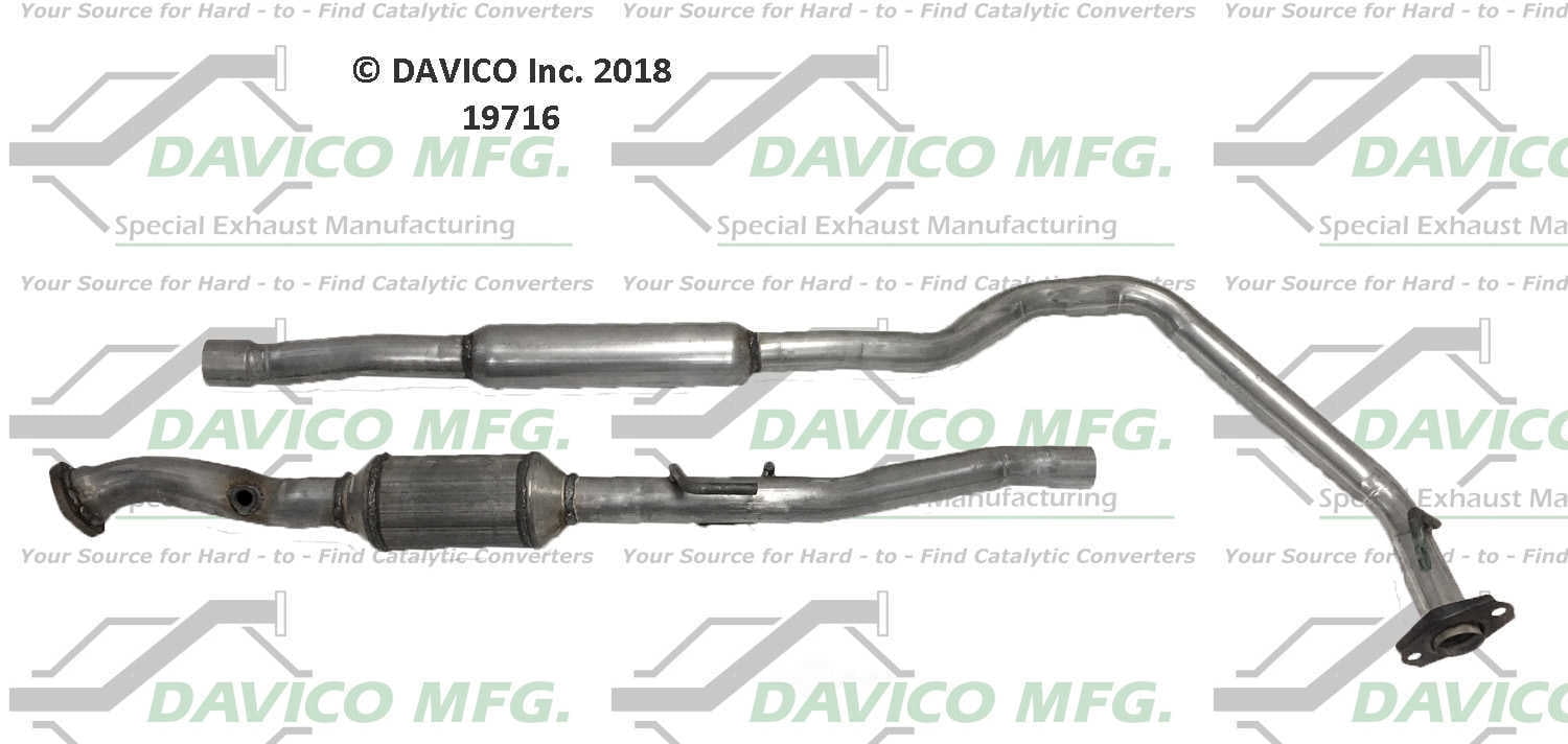 Davico Mfg 19716 Direct-Fit Catalytic Converter