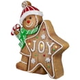 thumbnail image 5 of Gingerbread Cookie Boy with Lighted "Joy" Star Christmas Decoration - 13.5", 5 of 7