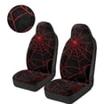 thumbnail image 3 of Uorisanigo Front Car Seat Covers Universal Red Cobweb Highback Bucket Seat Covers - Fit Most Cars, Trucks, SUVS, Vans 2 PCS Automotive Seats Cover, Washable, 3 of 7