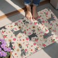 thumbnail image 4 of Schnauzer Dog and Pioneer Flower Door Rugs,Washable Non Slip Door Mats Indoor,Decorative Door Mats,Entry Mat Indoor for Entrance,Bedroom,Kitchen,Bathroom,20"x32", 4 of 6