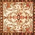 thumbnail image 1 of Ahgly Company Indoor Square Animal Orange Traditional Area Rugs, 4' Square, 1 of 1
