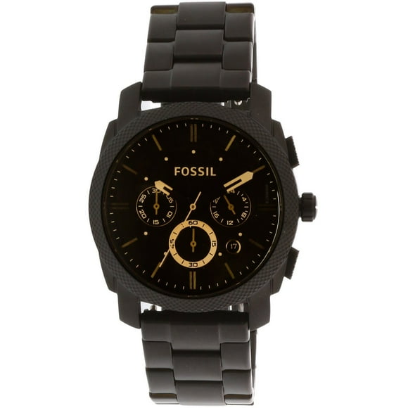 Fossil Hommes de la Machine FS4682IE Noir en Acier Inoxydable Montre Robe à Quartz