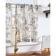 thumbnail image 2 of Cortinas de Cocina Jinchan de Lino Vintage con Estampado Floral Gris 90x60 cm, 2 of 9