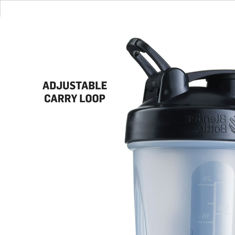 Blender Bottle Classic 20 oz. Shaker with Loop Top - Clear/Black