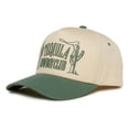thumbnail image 2 of Funky Junque Trucker Hat – Vintage Two-Tone Snapback Baseball Cap with Embroidered Design - Tequila Cowboy Club - Sage/Beige, 2 of 3