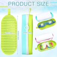 thumbnail image 2 of 2 Pcs Swim Goggle Case for Swimming with Hole Zipper Clip Silicone Protective Cases for Goggle Gift, 2 of 5