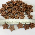 thumbnail image 4 of LEEYNEER100pcs Christmas Snowflake Shape Design DIY Wooden Buttons for Scrapbooking Craft DIY 18MM, 4 of 6