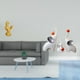 thumbnail image 2 of Escultura de pollo, figura de , estatua de cerámica, adorno de resina, animal coleccionable, artesanía decorativa, ideal para decorar el hogar, 2 of 8
