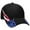 Black with 2 American Flag Theme Flames on the Sides, variant on OTTO CAP 6 Panel Low Profile American Flag Patriot USA Baseball Cap, Black with 2 American Flag Theme Flames on the Sides