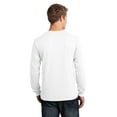 thumbnail image 3 of Port & Company Long Sleeve 5.4-oz. 100% Cotton T-Shirt. White. XL., 3 of 3