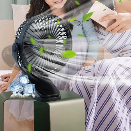 

Personal Mini Desk Fan Rechargeable Table Fan 90° Rotate Small Table Fan 4-inch Rechargeable Model Desktop Clip Fan Silent High Wind Folding Small Stroller Outdoor Student Small Fan With Clip Can