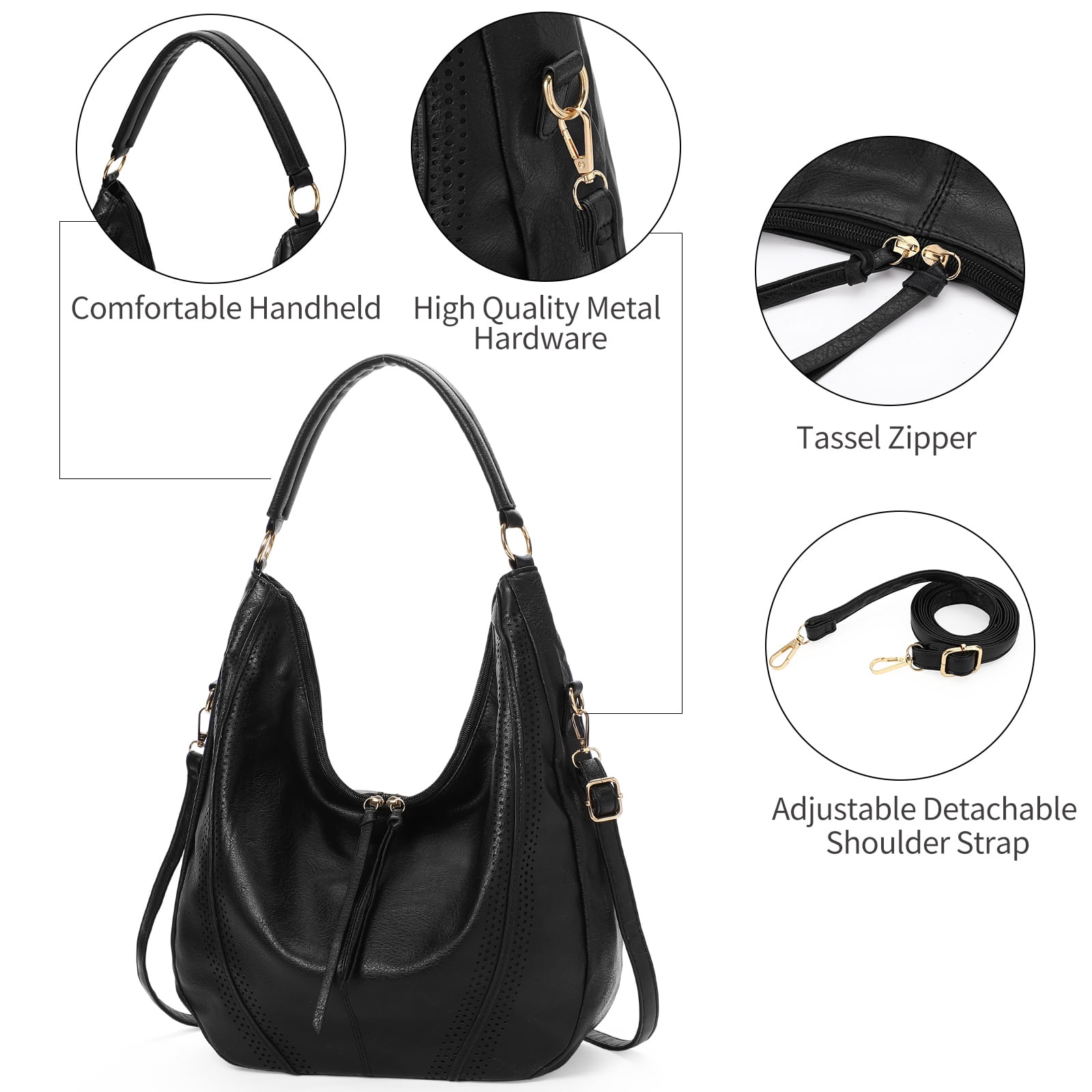 SENDEFN Women Large Crossbody Bags Ladies Shoulder Handbags purse with Adjustable Strap for Work Travel Everyday