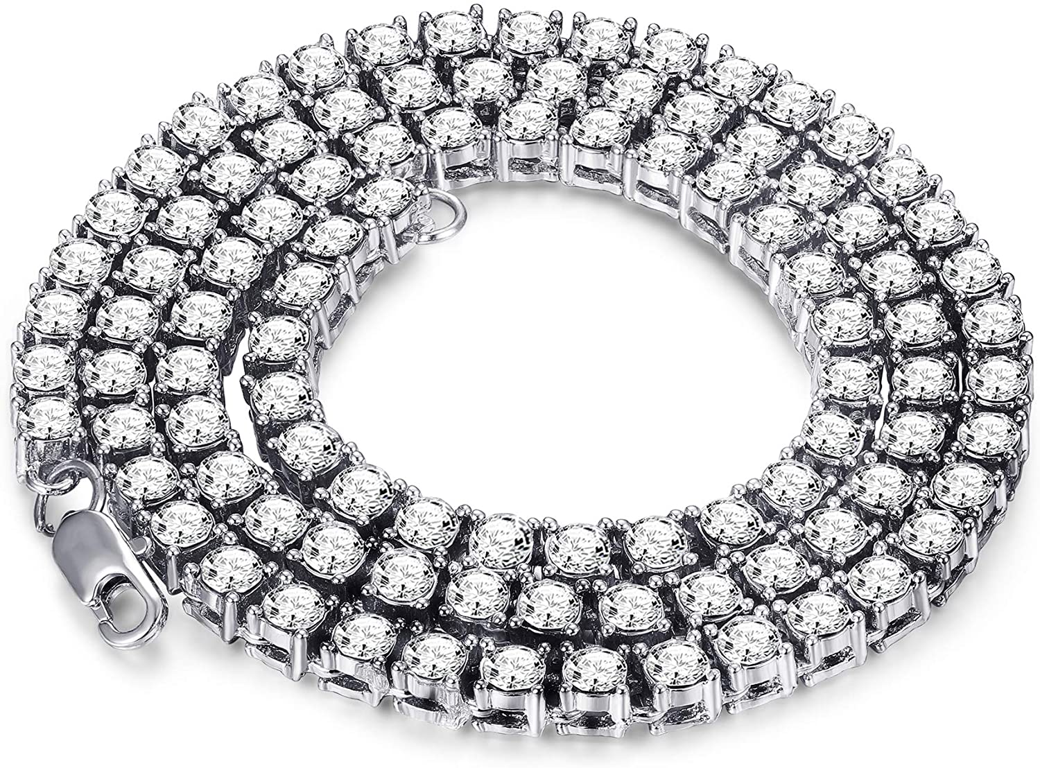 HTWW Hip Hop Iced Out Tennis Chain 