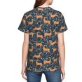 thumbnail image 7 of Wukai Reindeer Youth Unisex Short Sleeve T-Shirt for Boys, Girls, Teens, and Kids-Small, 7 of 7
