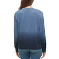 thumbnail image 2 of Splendid Women's Size Small, Long Sleeve Pullover Sweater, Slate Blue Dip Dye, 2 of 3