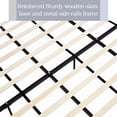 thumbnail image 6 of Queen Size 54" Tall Headboard Platform Bed Frame, Velvet Upholstered Bed Frame with Wingback Headboard, No Box Spring Needed, Wooden Slats Support, 6 of 9