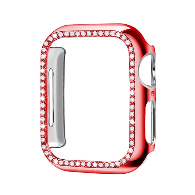 Adecuado para Apple Single Row Drill Case Apple Watch 8 7se 6 5 4321pc Funda protectora galvanizada de medio paquete