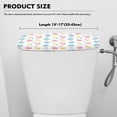 thumbnail image 5 of Renewold Dog Paw Star Printed Toilet Tank Lid Cover for Bathroom Decor, Dirt Resistant Washable Toilet Tank Cover Replacement, Universal Fits Most Toilets Tanks, White, 5 of 6