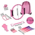 thumbnail image 5 of Pilates Essentials Kit for Women, 13-Piece Home Pilates Equipment Set, Includes Pilates Ring, Resistance Bands, Yoga Ball, for Women's Home Workouts & Beginners, 5 of 6