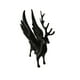 thumbnail image 1 of Figura de ciervo invernal alado | Delicadas astas y plumas | Decoración mística de cuento de hadas para repisa, escritorio o estantería | Decoración navideña y para todo el año, 1 of 3