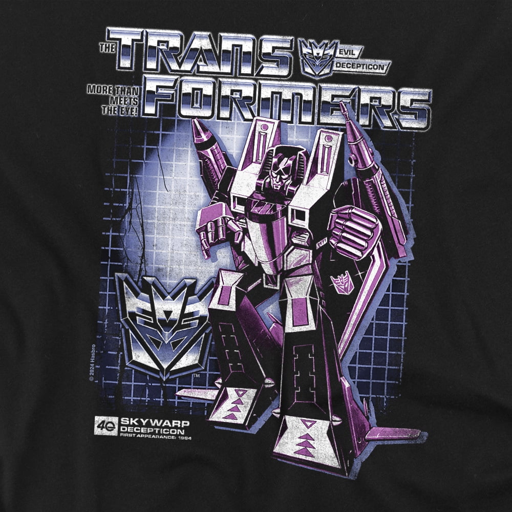Transformers 40Th Anniversary T-Shirt Skywarp Box Unisex Graphic Tee for Men & Women