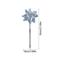 thumbnail image 4 of Reflective Pinwheel 8-pack, Decorative Windmill, 18.5 Inch Shiny Mylar Spinner Ornament with Rod Stick for Balcony Garden Vineyard and Outdoor Yard Arrangement, 4 of 8