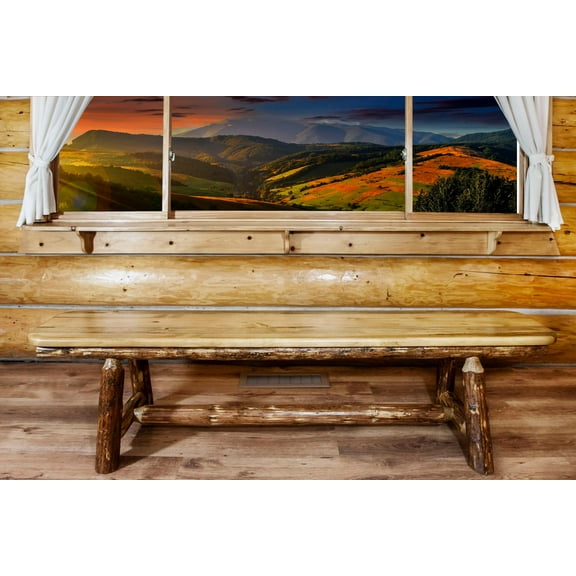 Glacier Country Collection Plank Style Bench, 45 Inch