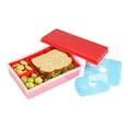 thumbnail image 3 of Fit + Fresh Multi-Flex Bento Box with 2 Slim Ice Packs, Perfect for Insulated Lunch Bag, Red, 3 of 3