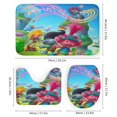 thumbnail image 3 of Trolls-theme 4-Piece Shower Curtain Set with Rugs, Waterproof Bathroom Decor Set Includes Bath Mat, U-Shaped Rug, Toilet Lid Cover and Curtain with Hooks, 3 of 6