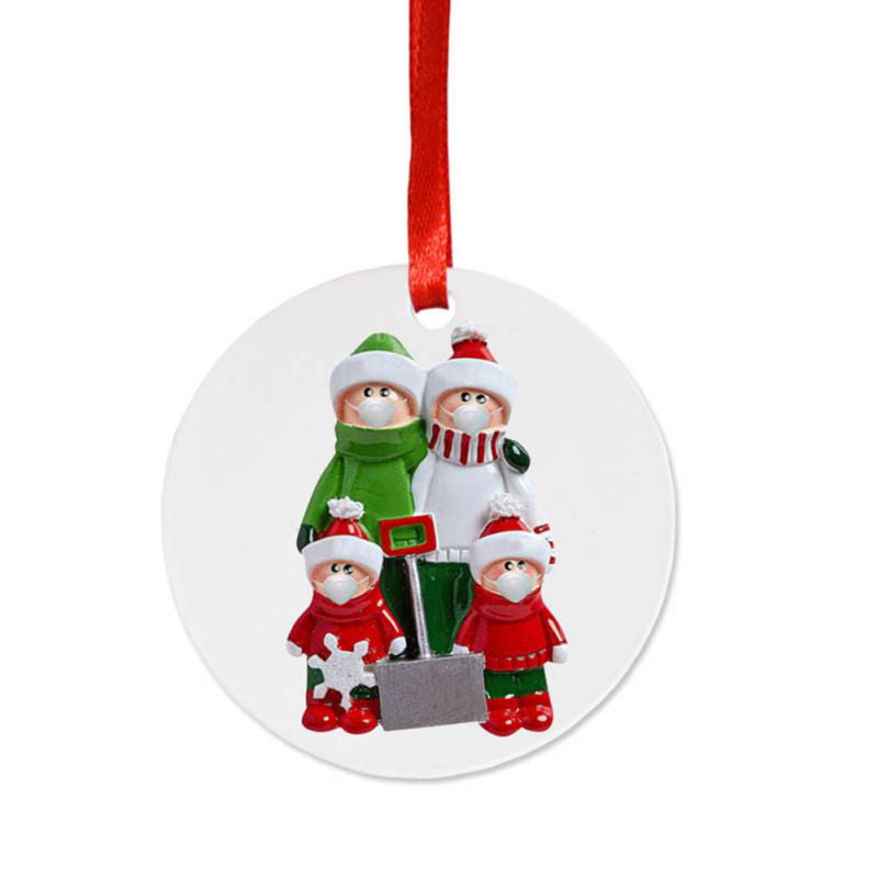 Details about   Christmas Hanging Ornament Gift santa Claus DIY Quarantine Personalized Home 