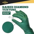 thumbnail image 4 of TitanFlex Heavy Duty Nitrile Gloves, 6 Mil Dark Green Raised Diamond Texture, Mechanic Disposable Gloves, Latex Free, Powder Free, 100-ct Box(XXL), 4 of 10