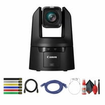 Canon CR-N500 Professional 4K NDI PTZ Camera with 15x Zoom (Satin Black) (4839C001)   HDMI Cable   6 Assorted Color Cable Ties   Network cable   Cleaning Kit (International Version)