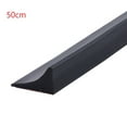 thumbnail image 1 of Fule Bathroom Retention Water Barrier Strip, Dry and Wet Separation Silicone Seal Strip,Countertop Water Strip,Black 19.7 inch, 1 of 5