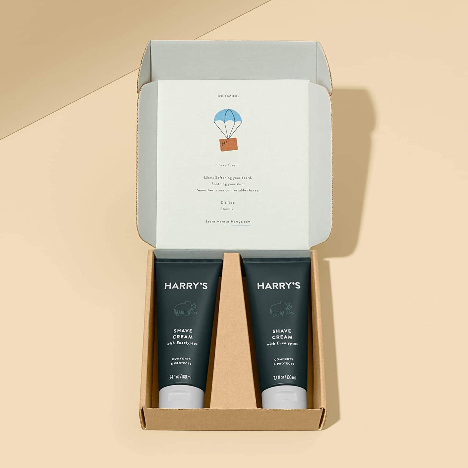 Harry's Harry's Shaving Cream - Shaving Cream for Men with Eucalyptus - 2 pack (3.4 oz) 1 ea