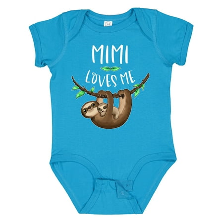 

Inktastic Mimi Loves Me Cute Sloth and Baby Gift Baby Boy or Baby Girl Bodysuit