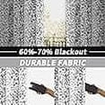 thumbnail image 5 of DriftAway Julia Watercolor Blackout Room Darkening Grommet Lined Thermal Insulated Energy Saving Window Curtains 2 Layers 2 Panels 108"L x 52"W Gray, 5 of 8