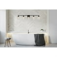 thumbnail image 2 of Modern Home Decorative Iron Phineas 5 Lights Bath Sconce In Black With Clear Crystals, 2 of 3