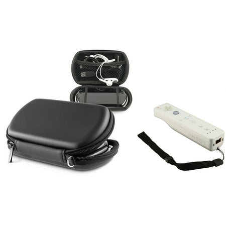 Insten New BLACK Bag Case Pouch for Sony PSP GO + STRAP