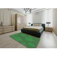 thumbnail image 5 of Ahgly Company Machine Washable Indoor Round Transitional Deep Emerald Green Area Rugs, 7' Round, 5 of 7
