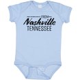 thumbnail image 3 of Inktastic From Nashville, Tennessee- State Capital Distressed Text Boys or Girls Baby Bodysuit, 3 of 5