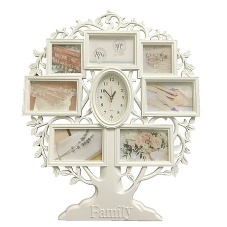 Creative Motion Family Tree Photo Frames and a Clock(5 4