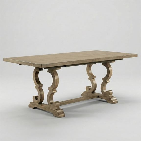 Furniture of America Aggate Dining Table in Natural Tone