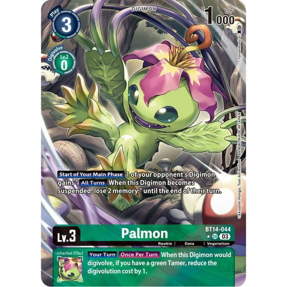 Digimon Blast Ace Super Rare Palmon BT14-044 (Alternate Art)