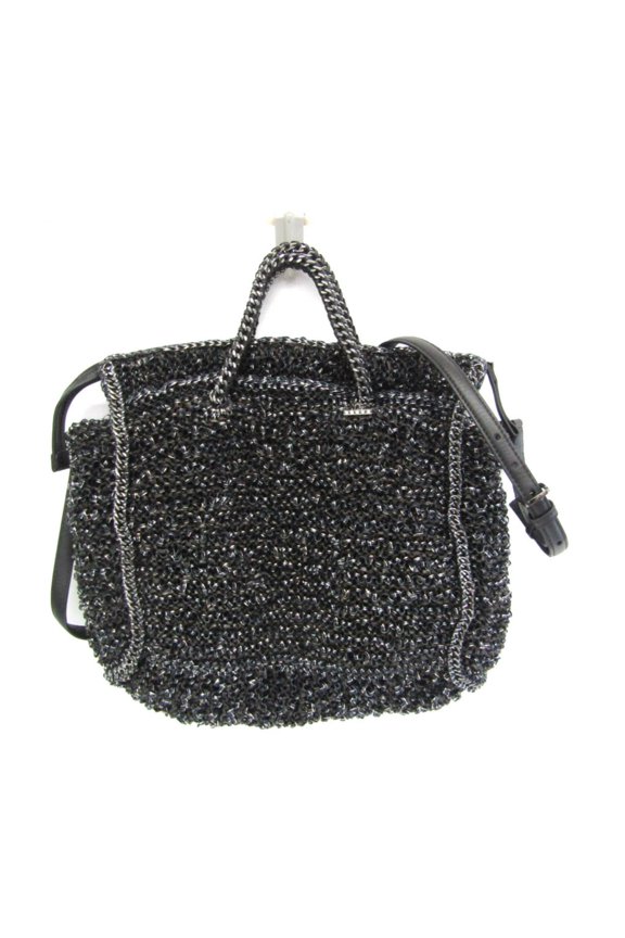 Pre-Owned Anteprima Women's Wire,Leather Shoulder Bag,Tote Bag Black