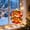 D, variant on UNLLLL Christmas Glowing Santa Ornament, LED Light Up Hanging Decor with Multiple Flash Modes, for Christmas Tree Home Window and Holiday Decoration (G)