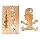thumbnail image 2 of Teissuly Dwarf Template, Wooden Handicraft, Wooden Shaped Home Pendant, Cutting Wood Chips, Dwarf Person Teissuly WER202312022086, 2 of 5