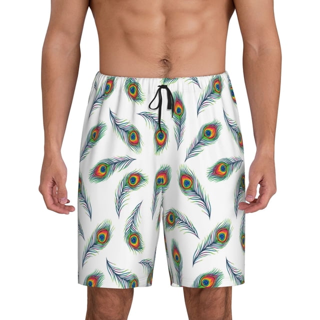 Fotbe Colorful Grass Pantalones Cortos de Pijama para Hombre, Ropa de Dormir, Pantalones de Pijama Cortos para Hombre-Medium