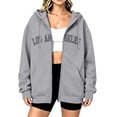 thumbnail image 2 of Hurxie Womens Cotton Hoodies Long Sleeve Sweatshirts Cute Lightweight Fall Winter Casual hooded Pullover Tops with Pocket, 2 of 6